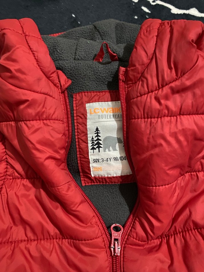 Kırmızı Erkek Çocuk Fermuarlı Yelek - Görsel 2