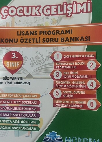 Auzef çocuk gelişimi 3.sinif güz 