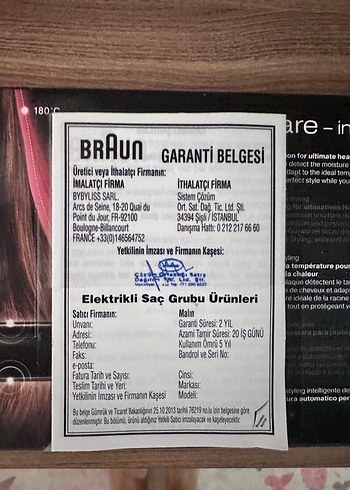 Beden Parlak Siyah Braun Saç Düzleştirici braun satin hair st780