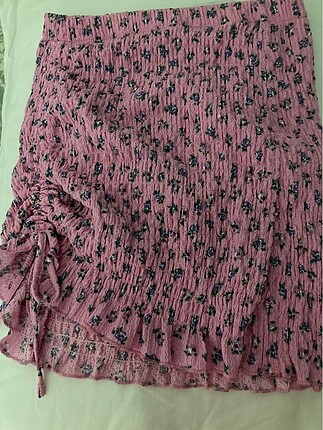 Bershka pembe mini etek