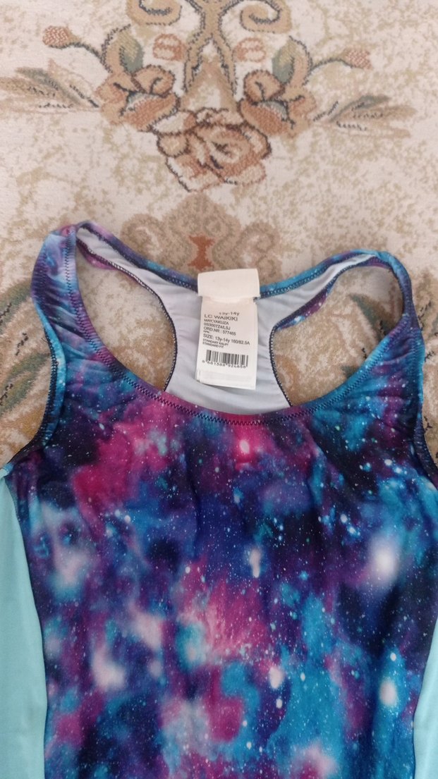 Kız Çocuk Lacivert mayo - Görsel 2