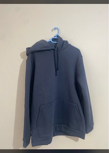 Diğer Gri Kapüşonlu Rahat Kesim Sweatshirt