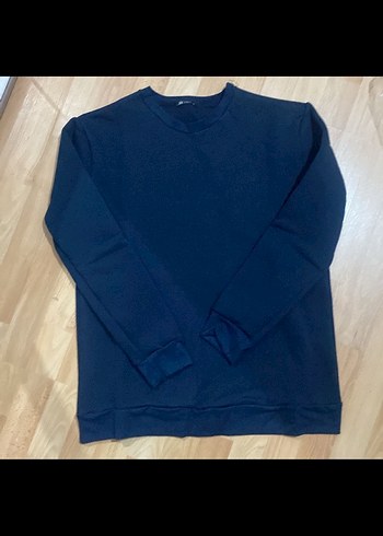 Diğer Lacivert Kadin Sweatshirt Uzun Kollu Rahat Kesim