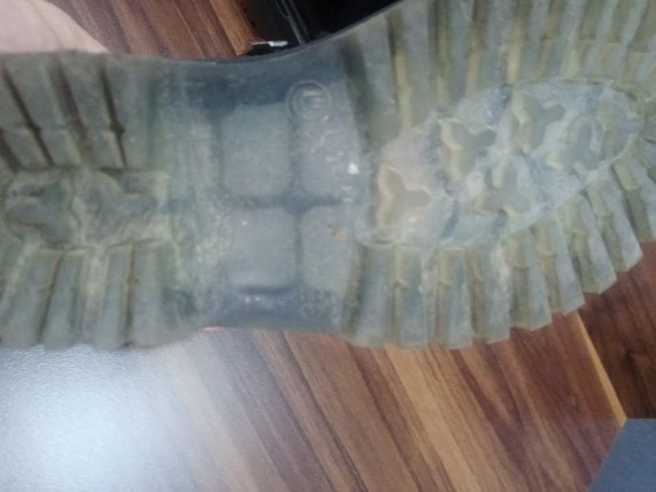 Parlak Siyah Kız Çocuk Goth Botları - Görsel 4