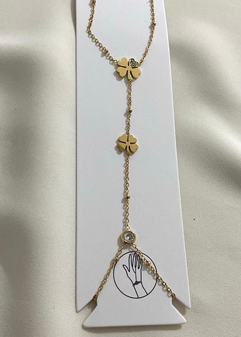 Gri Yılan Desenli Kadın El Zinciri - Görsel 2