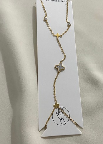 Gri Yılan Desenli Kadın El Zinciri - Görsel 7