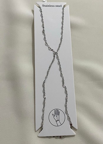 Gri Yılan Desenli Kadın El Zinciri - Görsel 4