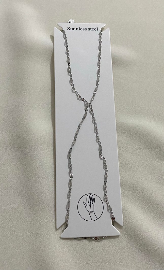 Gri Yılan Desenli Kadın El Zinciri - Görsel 4