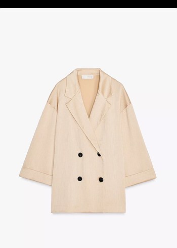 Buruşuk görünümlü blazer