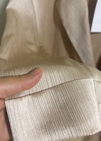 xs Beden Buruşuk görünümlü blazer