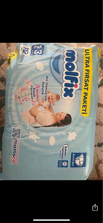 3 Beden: 4-9 kg Beden Bebek bezi