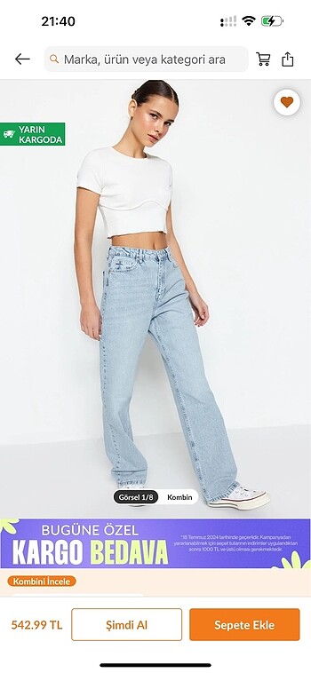Trendyolmilla jean pantolon