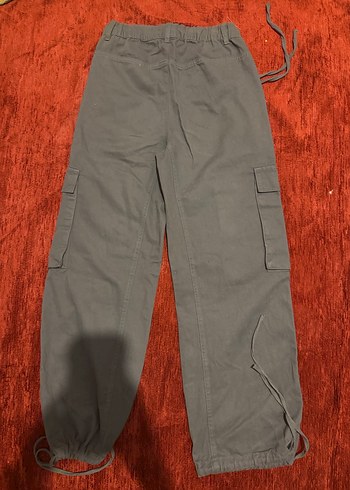 Gri Kadın Kargo Pantolon - Görsel 3