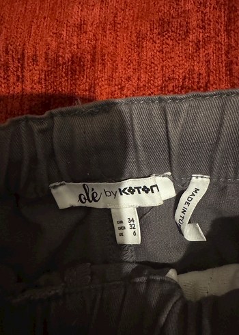 Gri Kadın Kargo Pantolon - Görsel 2