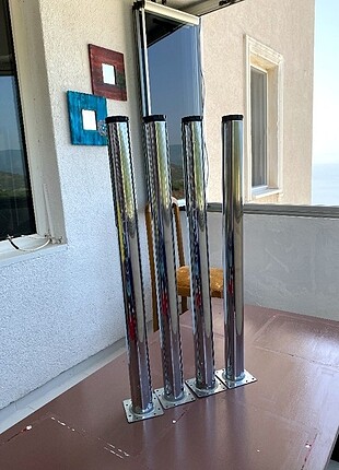 Diğer Krom masa ayagi 80 cm az kullanılmış