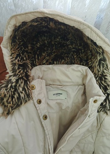 Kürklü Uzun Kadın Kışlık Mont - Görsel 5