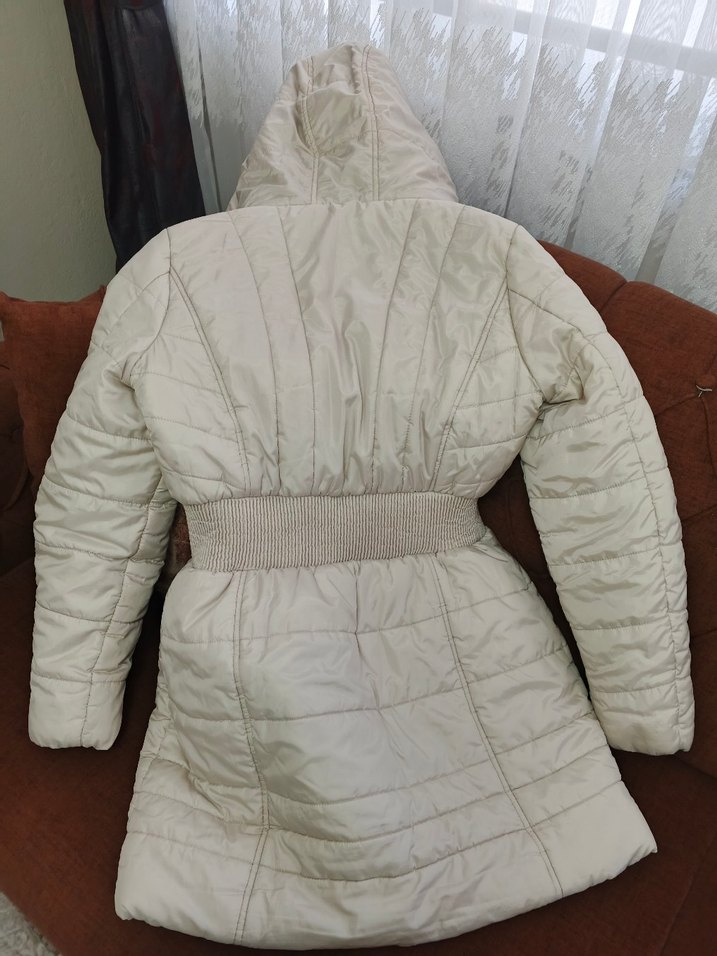 Kürklü Uzun Kadın Kışlık Mont - Görsel 4