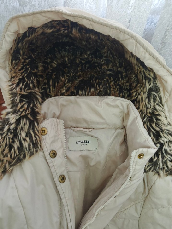 Kürklü Uzun Kadın Kışlık Mont - Görsel 2