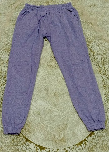 Kadın Mor Oversize Sweatshirt - Görsel 3