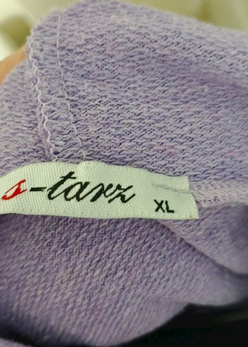 Kadın Mor Oversize Sweatshirt - Görsel 4