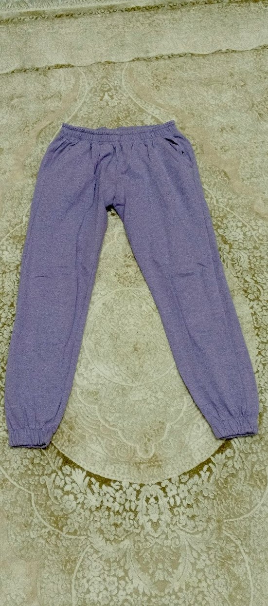 Kadın Mor Oversize Sweatshirt - Görsel 3