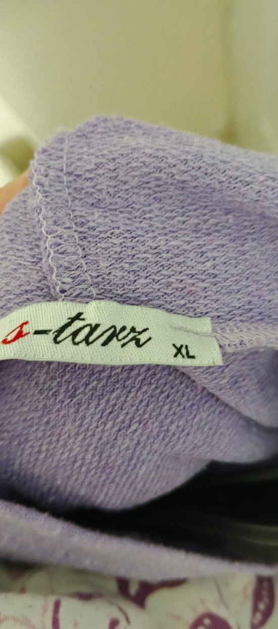 Kadın Mor Oversize Sweatshirt - Görsel 4