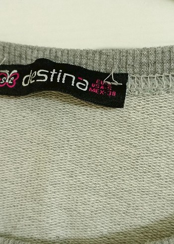 Gri Örgü Kadın Sweatshirt, Bisiklet Yaka, Rahat Kesim - Görsel 9