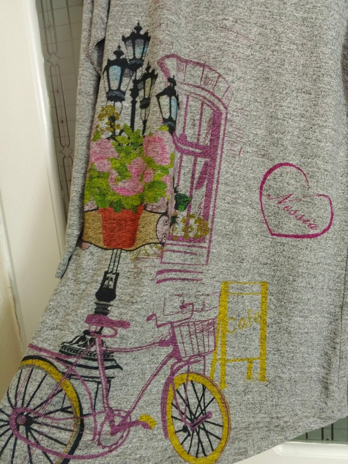 Kadın Gri Desenli Uzun Triko Tunik - Görsel 5