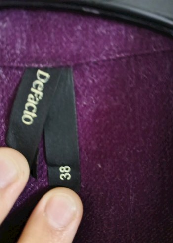 Mor Düğmeli Uzun Kollu  Kadın Gömlek - Görsel 10