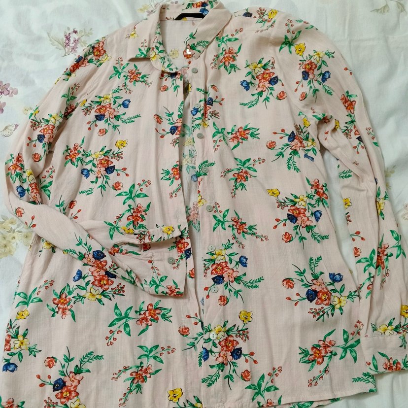 Çiçek Desenli Bohem Kadın Gömlek - Görsel 3