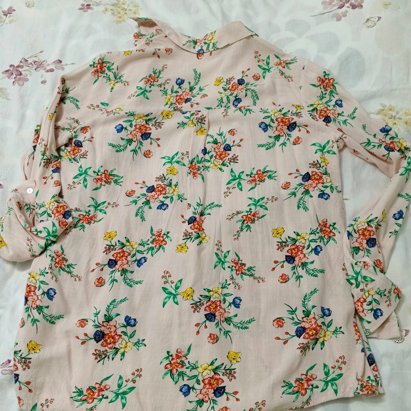 Çiçek Desenli Bohem Kadın Gömlek - Görsel 5