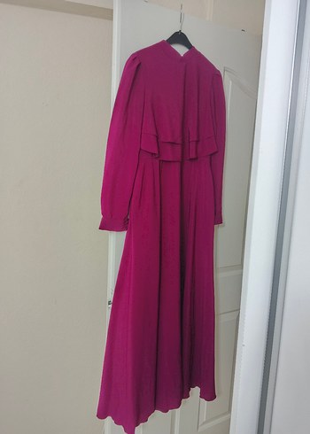 Uzun Mürdüm kadın Elbise - Görsel 9