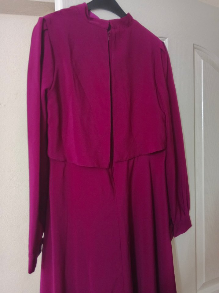 Uzun Mürdüm kadın Elbise - Görsel 3