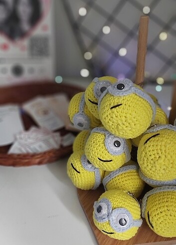Minion anahtarlık(tercihe göre kartlı,jelatinli) 10 adet