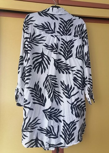 Desenli Uzun Kollu Salaş Kadın Gömlek - Görsel 5