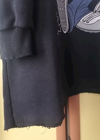 Bugs Bunny Baskılı siyah Kadın Sweatshirt - Görsel 5