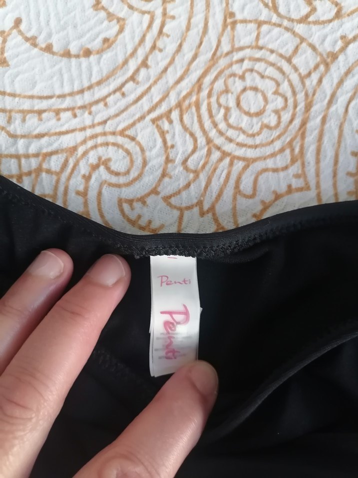 Siyah İpli Mini Bikini Altı - Görsel 2