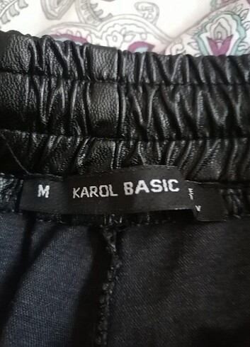 Deri görünümlü pantol - Görsel 3