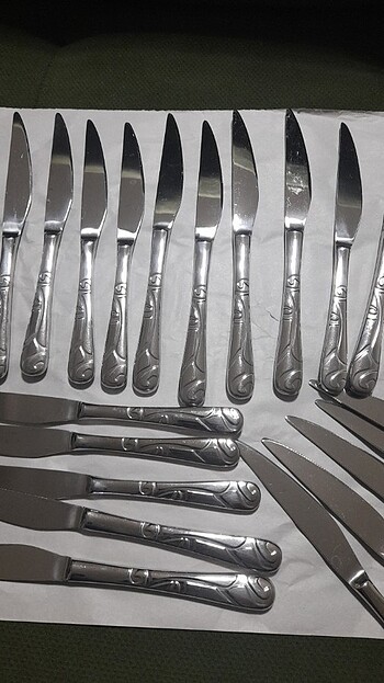 Çelik yemek ve tatlı  bıçağı  - Görsel 4