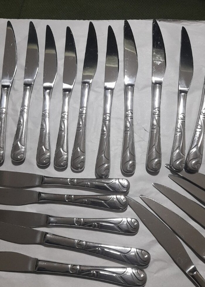 Çelik yemek ve tatlı  bıçağı  - Görsel 4