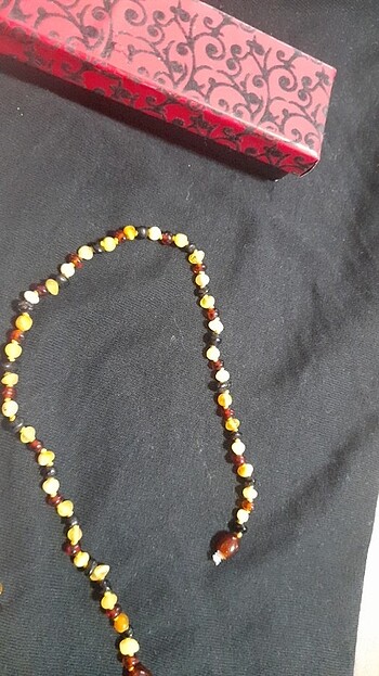 Bebek kehribar kolye bileklik  - Görsel 3