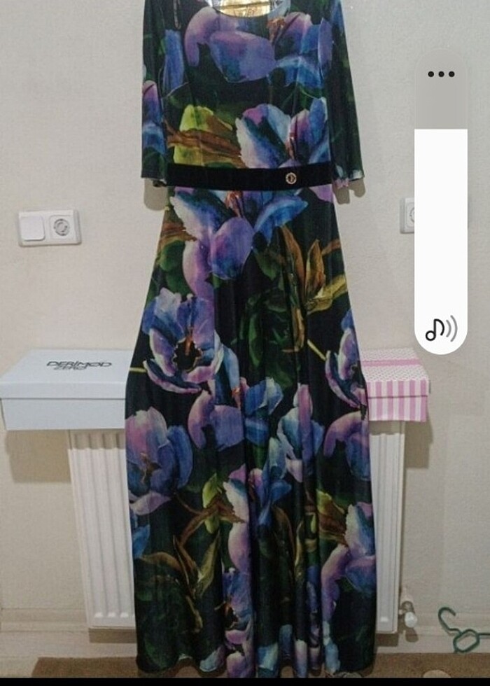 Sıfır kadife elbise  - Görsel 3