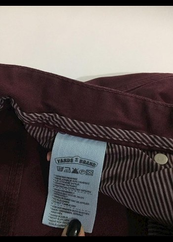 Diğer Bordo Normal Boy Jeans Pantolon