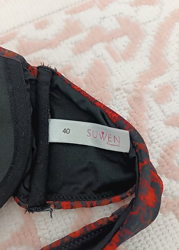 Kırmızı Bağlamalı Bohem Bikini Üstü - Görsel 4