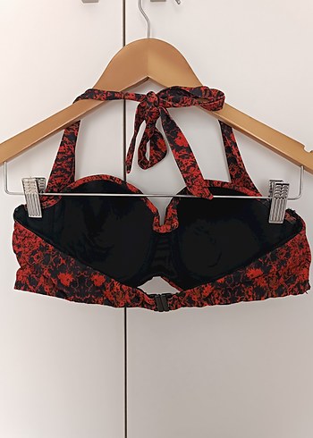 Kırmızı Bağlamalı Bohem Bikini Üstü - Görsel 2