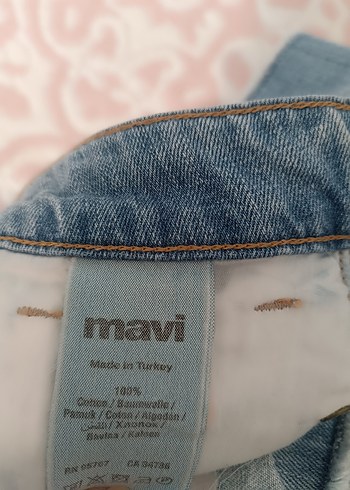 Düğmeli Loose Fit Mini Mavi Denim Şort - Görsel 4