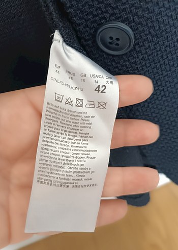 Düğmeli Lacivert Kadın Blazer Ceket - Görsel 7