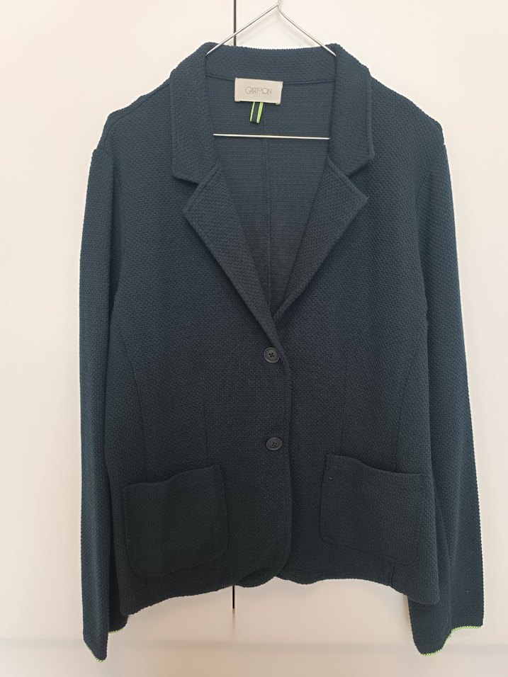 Düğmeli Lacivert Kadın Blazer Ceket - Görsel 4