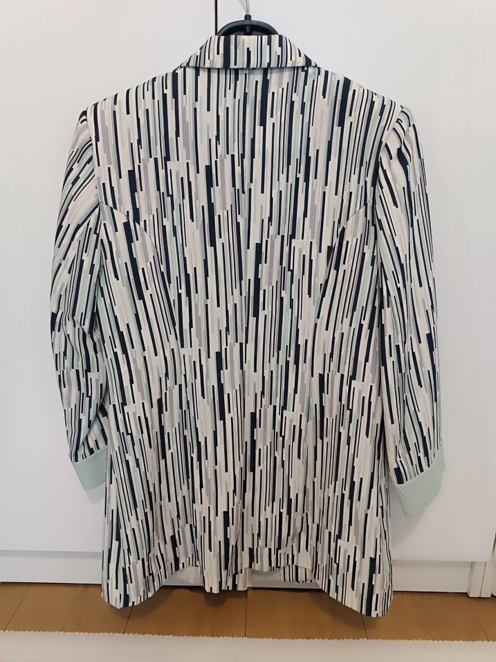 Zebra Desenli Kadın Mini Blazer - Görsel 2