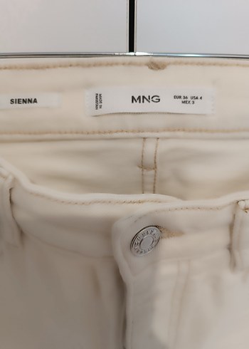Bej Kadın Regular Fit Midi Kot Pantolon - Görsel 5